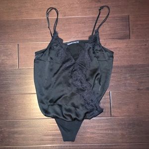 Surplice Silk and Lace body suit